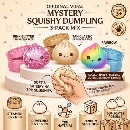 Mystery Dumpling Squishies (3-Pack)
