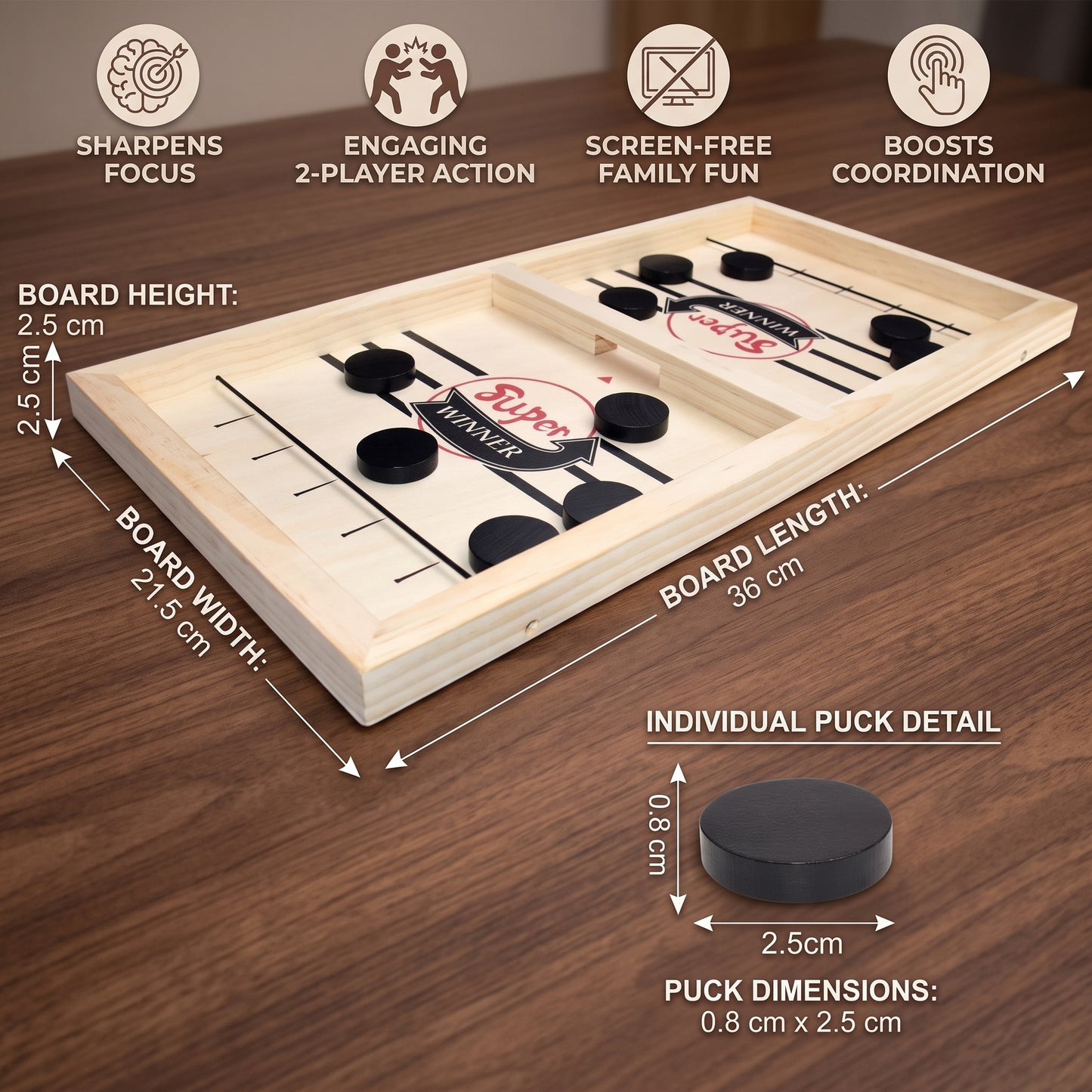 Wooden Hockey Board